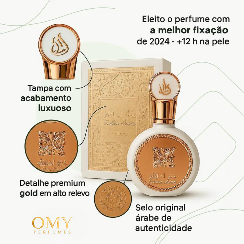 Kit Essencial 3 Perfumes Árabes: Sabah Al Ward, Fakhar, Royal Amber 100ml