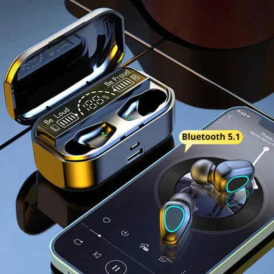 Fone Bluetooth KalyWave™ Sem Fio, À Prova D'Água, Cancelamento Ruído, Bateria Longa Duração