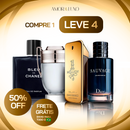 Kit Exclusivo 4 Perfumes Masculinos Importados 100ml: Million, Invictus, Sauvage, Bleu