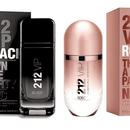 Combo Perfumes 212 VIP Black e Rose 100ml Carolina Herrera: Fragrância Marcante Casal