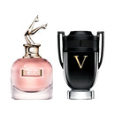 Combo Casal Perfumes Scandal e Invictus Victory 100ml Fragrâncias Marcantes Edição Especial