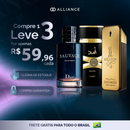 Kit Perfumes Importados Masculinos: Lattafa ASAD, 1 Million, Sauvage 100ml Duradouro