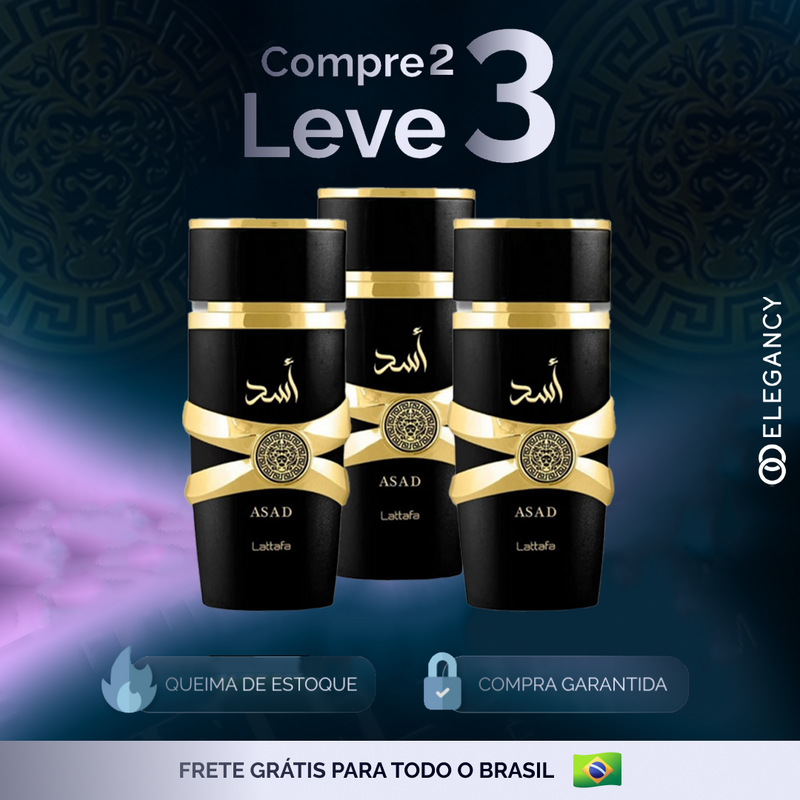 Perfume Árabe Lattafa Asad 100ml Masculino Sofisticado Intenso Oriental