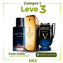 Kit 3 Perfumes Masculinos Importados 100ml: One Million, Invictus, 212 VIP Black