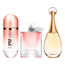 Trio Perfumes Femininos: La Vie Est Belle, 212 VIP Rosé, J'adore 100ml