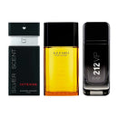 Combo Exclusivo 3 Perfumes Masculinos: Silver Scent, Azzaro, 212 Black - Sedutor e Duradouro