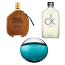 Elegancy Combo 3 Perfumes: Notas Diesel, CK Be, Bvlgari Aqva