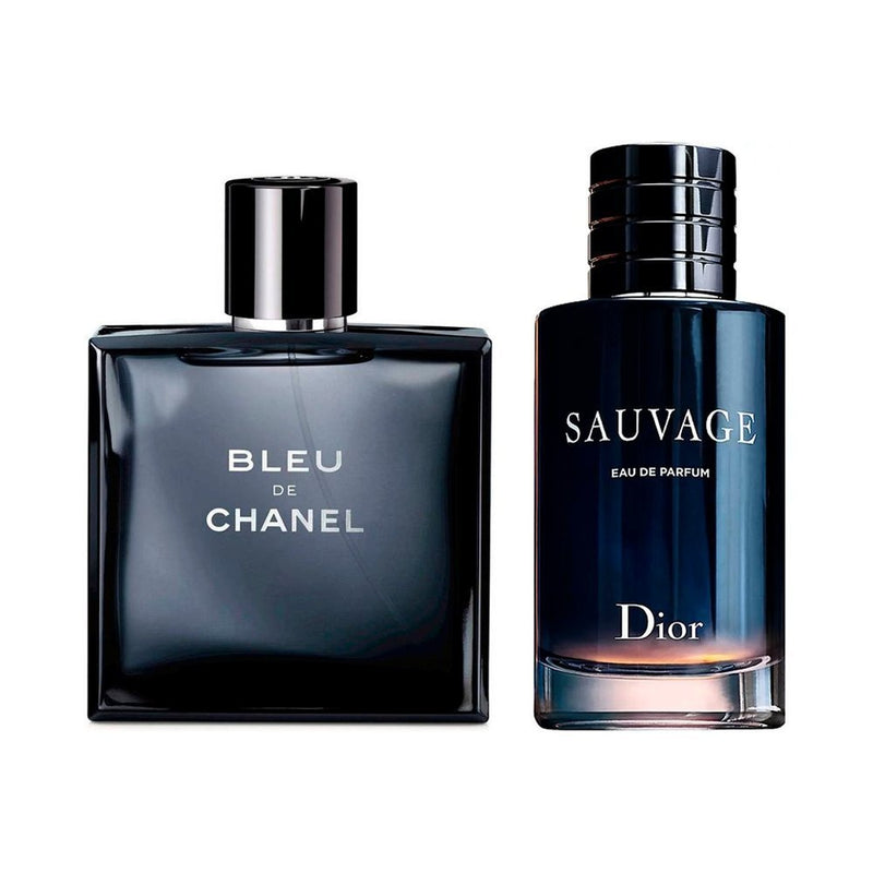 Combo Perfumes Masculinos Icônicos: Bleu de Chanel e Sauvage 100ml