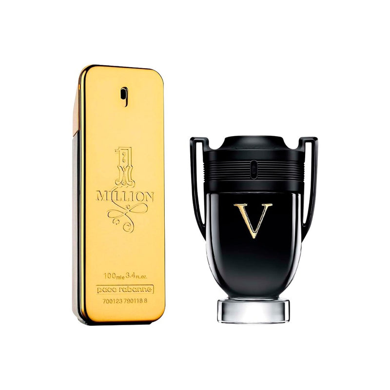 Combo Perfumes Masculinos Luxuosos: 1 Million e Invictus Victory 100ml Duradouros