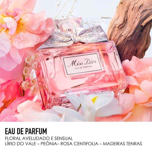 Miss Dior Eau de Parfum Feminino 100ml - Luxo Floral Vibrante Icônico