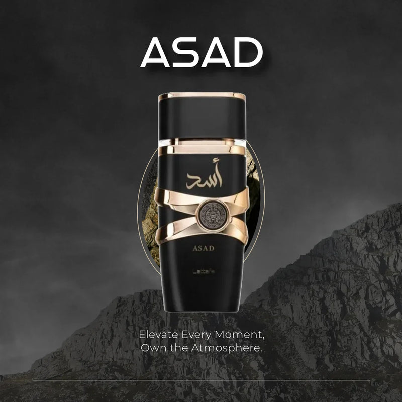 Kit Perfumes Importados Masculinos: Lattafa ASAD, 1 Million, Sauvage 100ml Duradouro